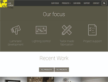 Tablet Screenshot of lux-lumen.com